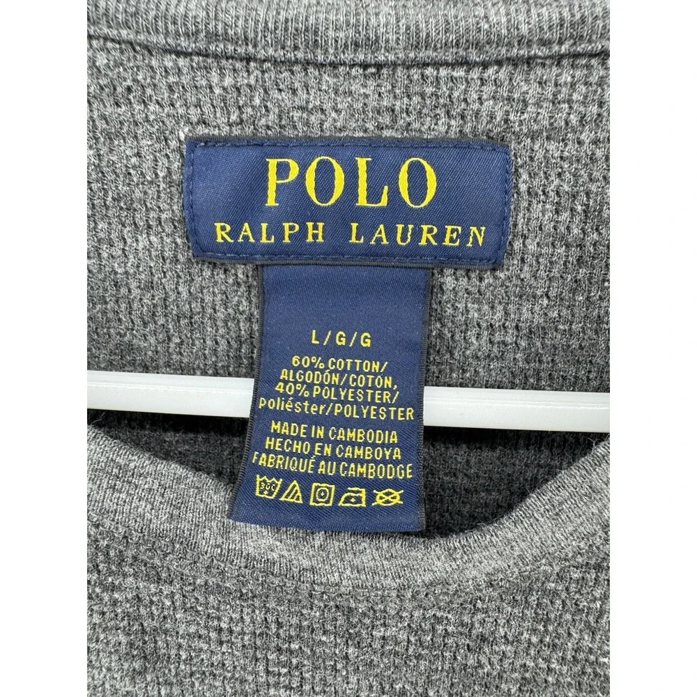 Polo Ralph Lauren Thermal Pony Logo Mens L Short Sleeve Shirt
